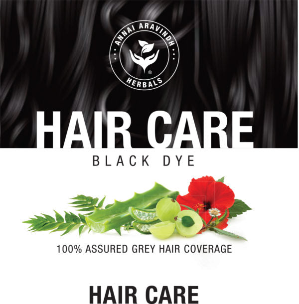 Herbal hair color with Aloe, Neem, Hibiscus, Amla, Curryleaf, Eclipta which ensures u a shining black color