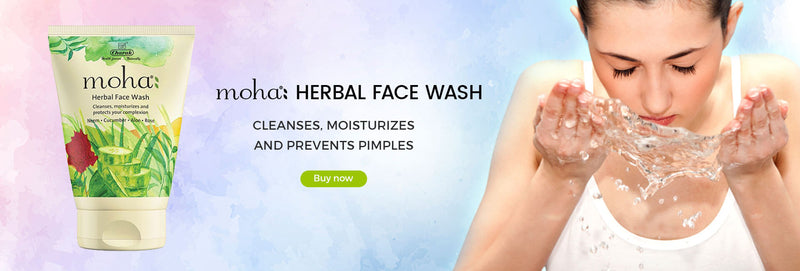 Charak "moha": Herbal Face wash, effectively cleanses impurities of skin