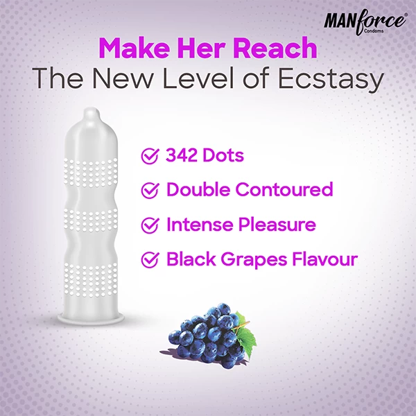 Manforce XTASY BLACK GRAPES Condoms