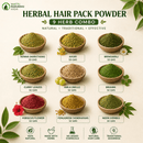Herbal Hair Pack Powder – 9 Herb Natural Hair Care Combo