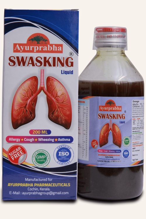 Swasking Ayurprabha Pharma Swasking Liquid – Ayurvedic Support for Respiratory