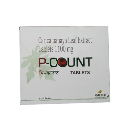 P-Count ( Carica papaya leaf extract ) Tablets