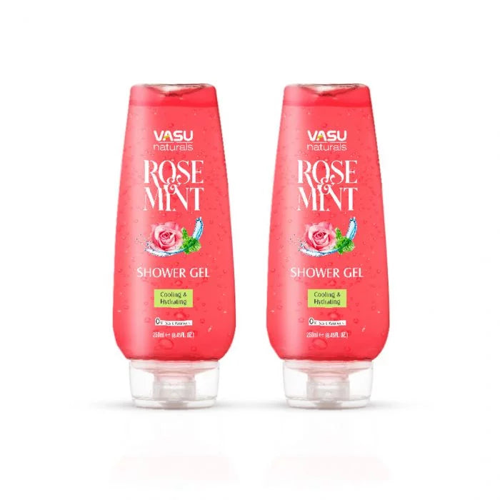 Vasu Naturals Rose & Mint Shower Gel
